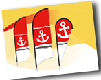 Drop-Flags & Beachfahnen