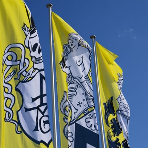 Wappen Flaggen produziert von Fahnen Stadelmann