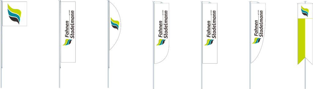 Fahnenformen von Fahnen Stadelmann